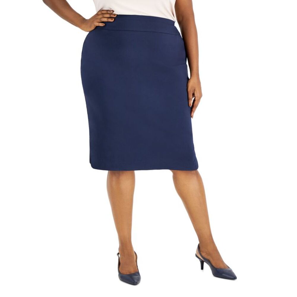 Alfani Plus Size Pull On Pencil Skirt